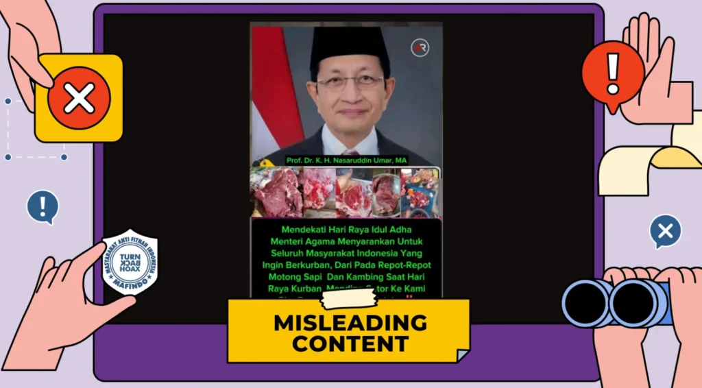 HOAX MENAG Minta Dana Pengganti Ibadah Kurban