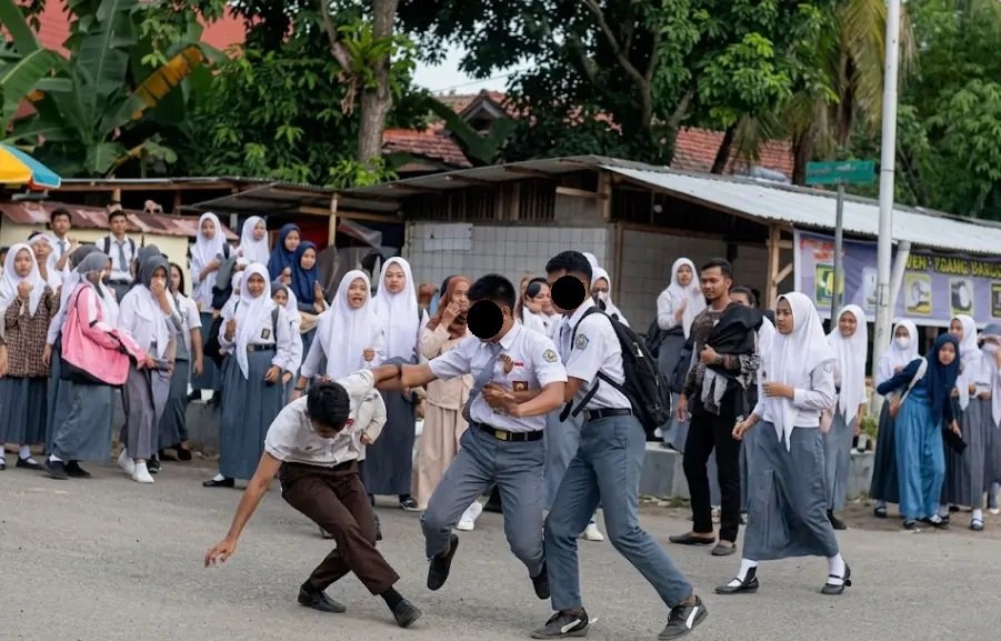 Siswa SMK Keroyok Satpam Polman Akibat Alasan Mengejutkan
