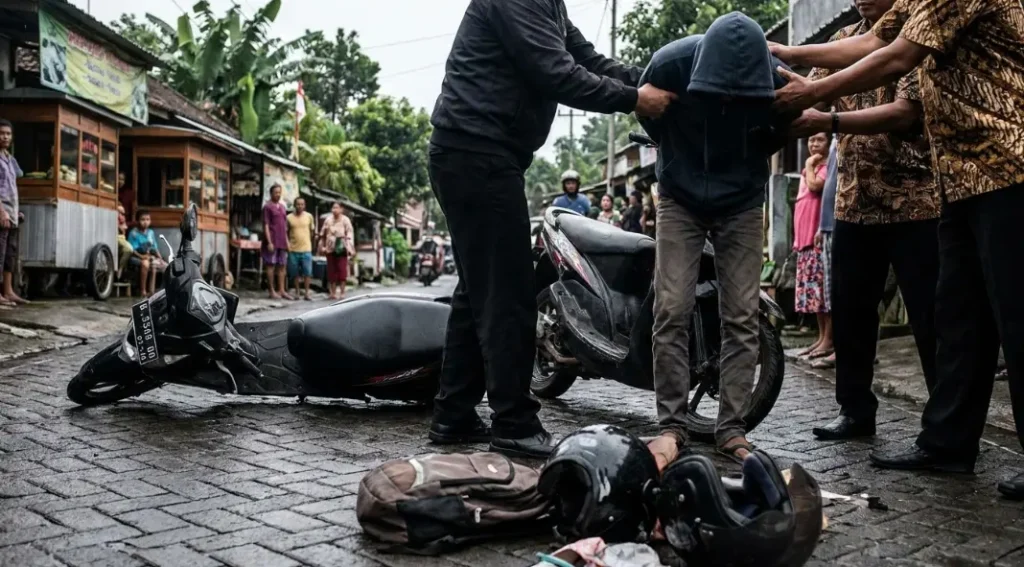 Aksi Begal Motor Pelajar di Bogor Digagalkan Warga