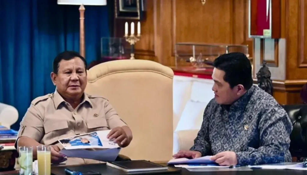 Erick Thohir dan Prabowo Bahas Skema Pembinaan Atlet Nasional