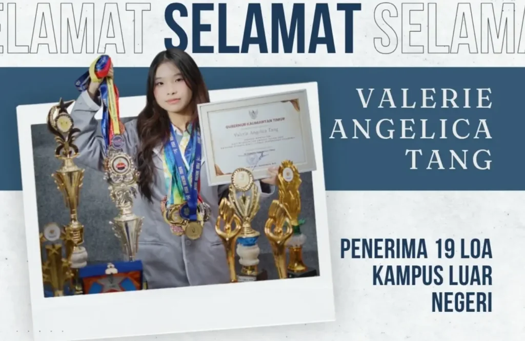 Siswi Balikpapan Valerie Tang Diterima 19 Kampus Luar Negeri