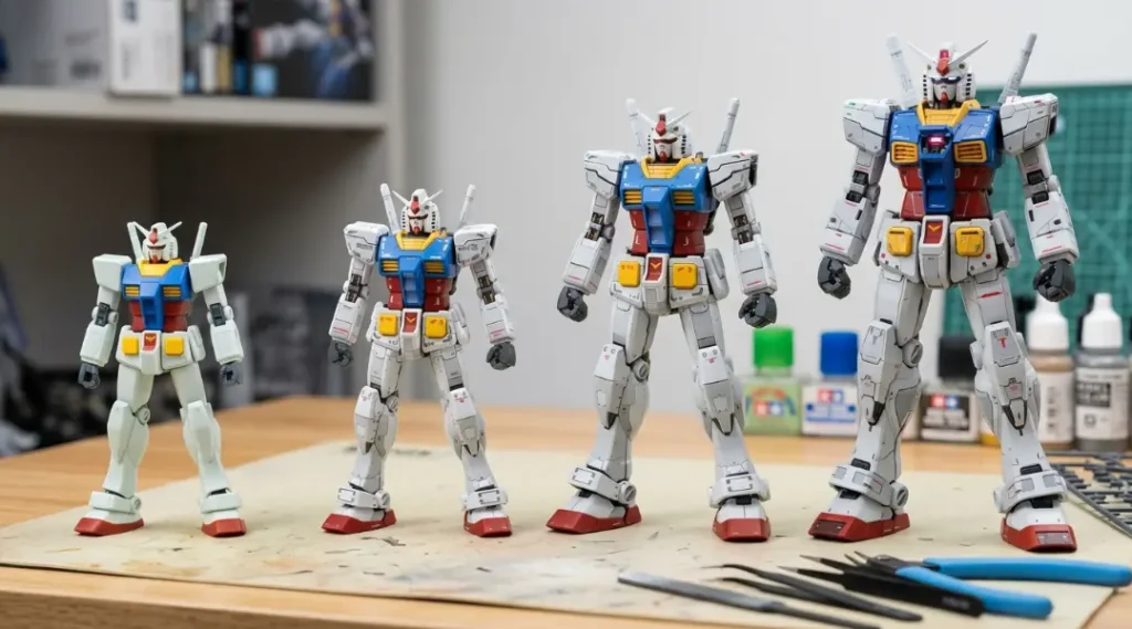 Perbedaan Grade Gundam HG, RG, MG, dan PG untuk Memilih Gunpla