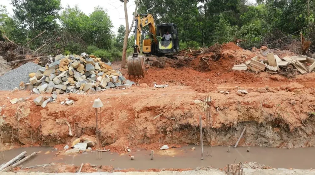 Atasi Banjir Bintan Timur, Kanal 275 Meter Senilai Rp970 Juta Dibangun