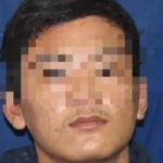 Ilustrasi garis polisi di depan rumah kontrakan lokasi penembakan di Toboali, Bangka Selatan