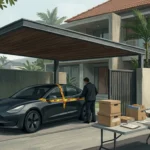 Ilustrasi penggeledahan rumah dan penyitaan mobil listrik oleh penyidik KPK
